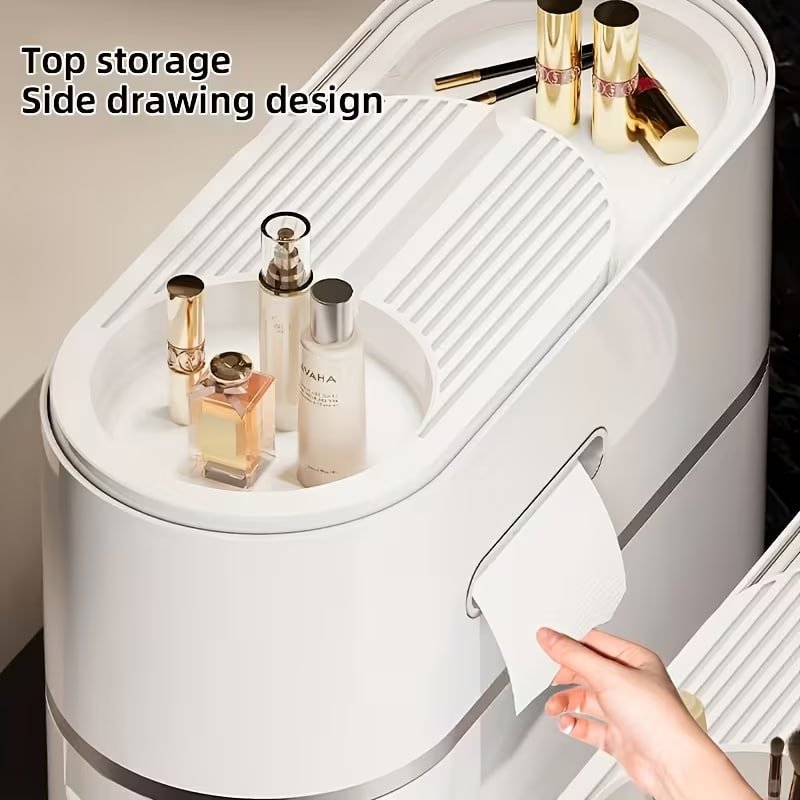 Top storage and tissue holder