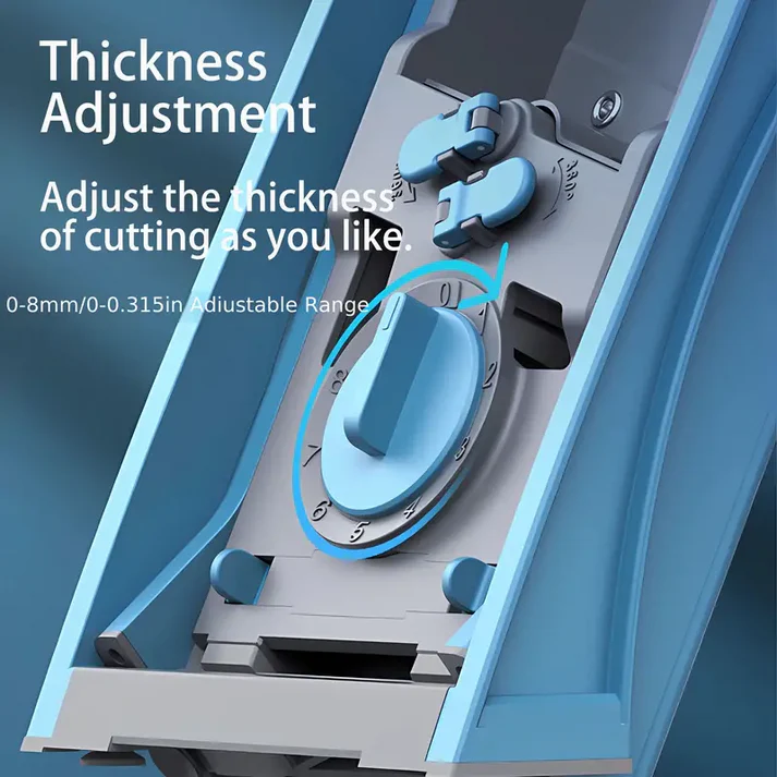 Thickness adjustment vegetable cutter