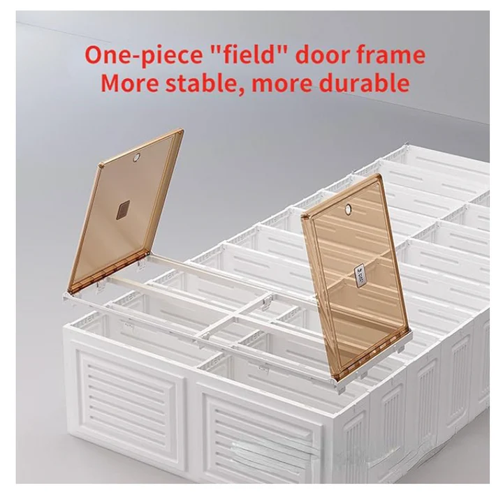 Stable folding shoe cabinet frame
