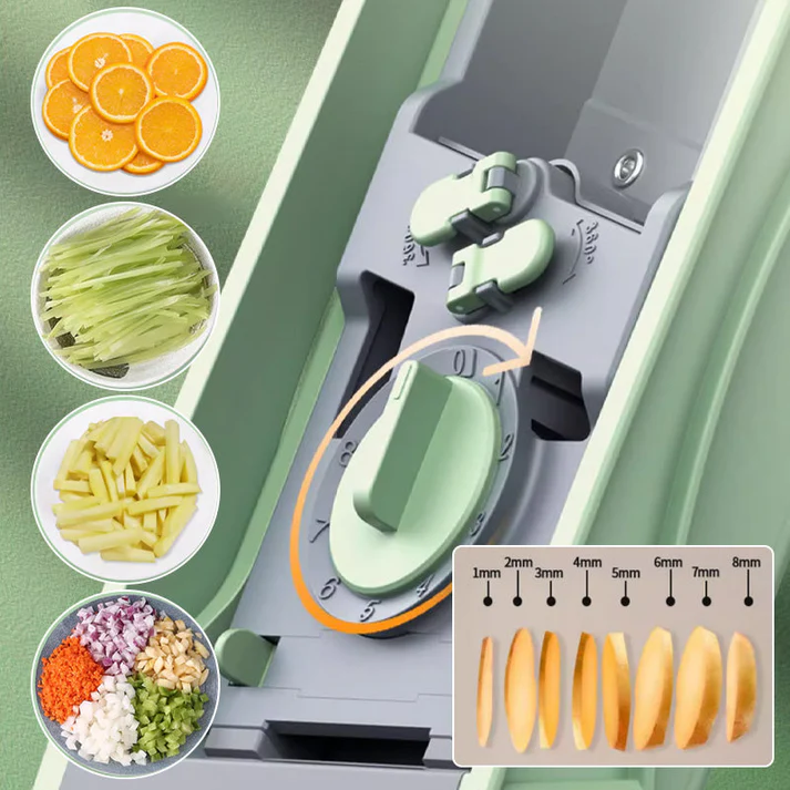 Vegetable cutter adjustable blade